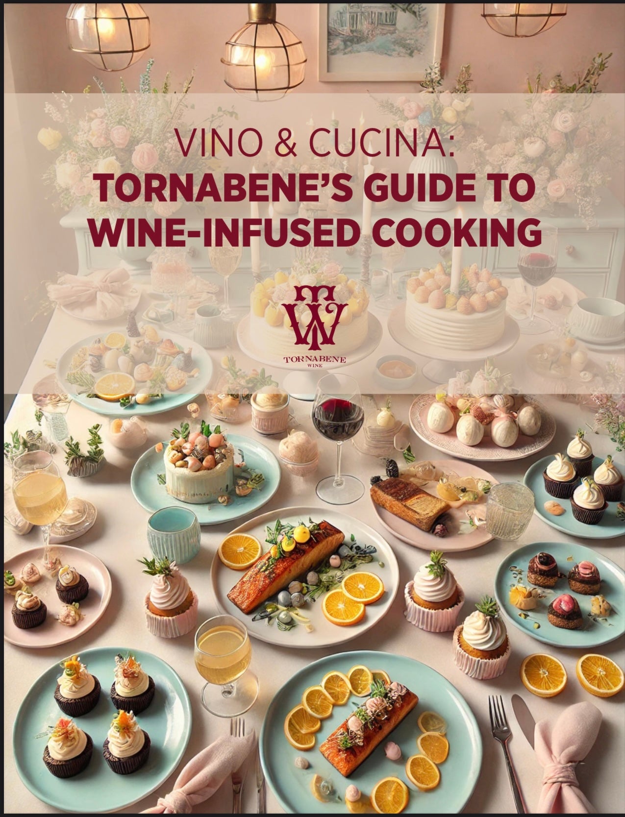 Cookbook, Book Pre-Order Vino & Cucina Tornabene's Guide to Wine Infused Cooking by Italia Tornabene Sheila Marie